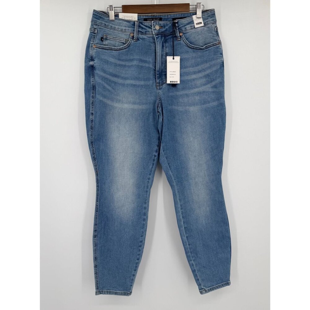 Judy Blue Skinny Fit High Waist Tummy Control Jeans Women 14W NWT JB88538